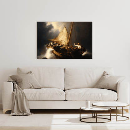 Storm on the Sea of Galilee - Maritime Wall Art - Aestheticanvas