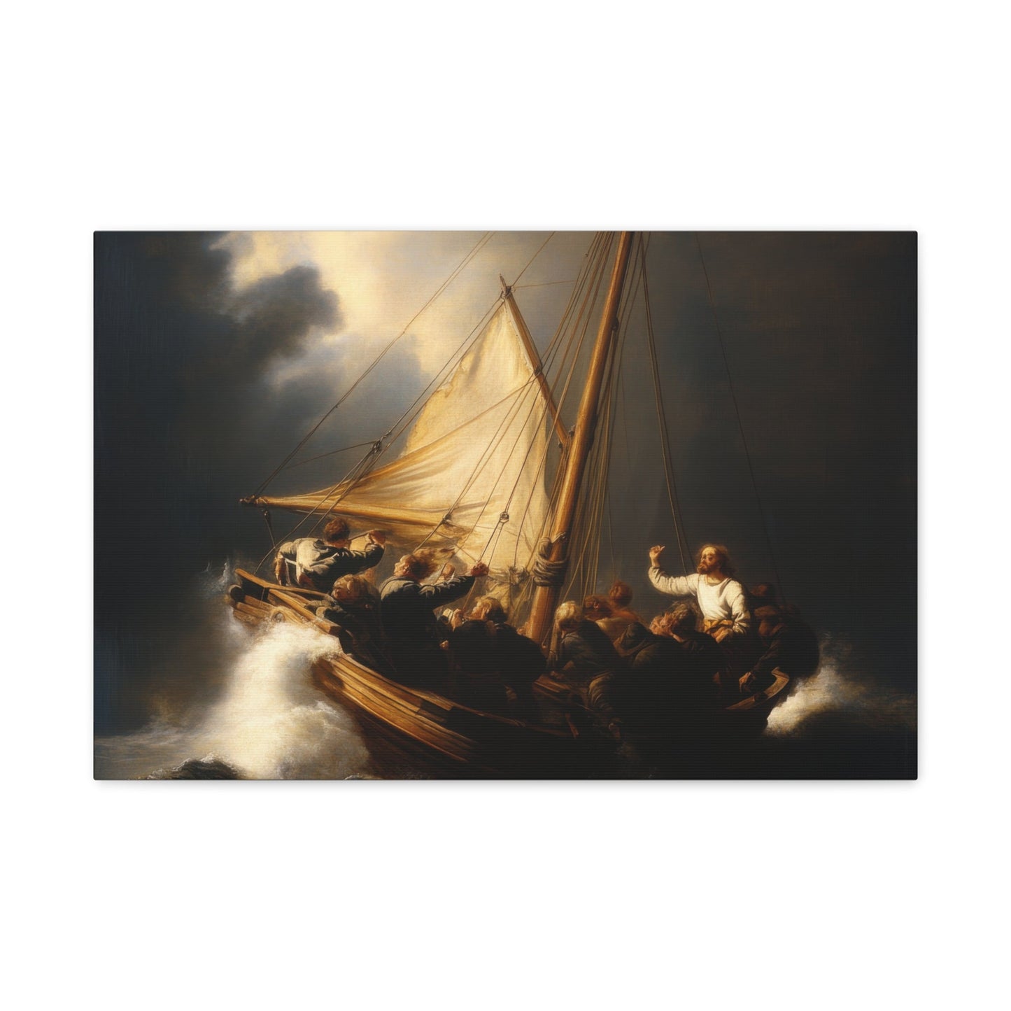 Storm on the Sea of Galilee - Maritime Wall Art - Aestheticanvas