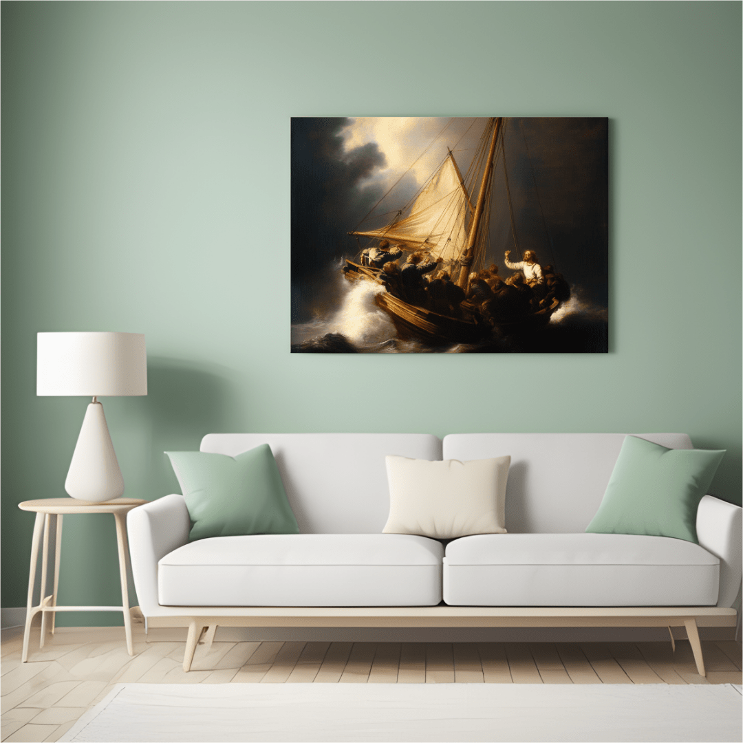 Storm on the Sea of Galilee - Maritime Wall Art - Aestheticanvas