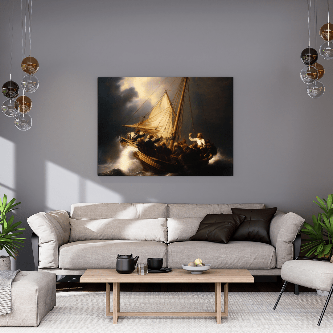 Storm on the Sea of Galilee - Maritime Wall Art - Aestheticanvas