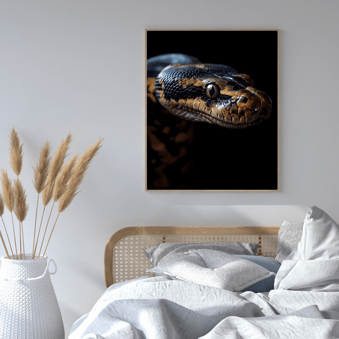 Striking Python Elegance - Wildlife Wall Art - Aestheticanvas