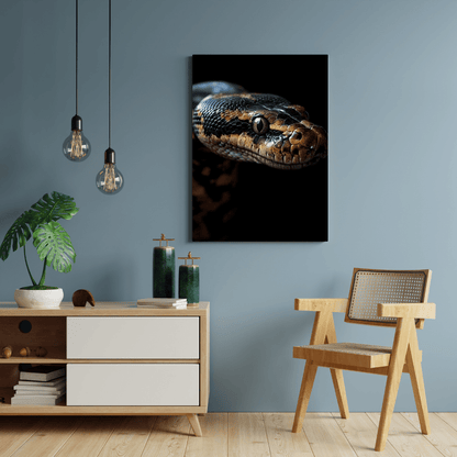 Striking Python Elegance - Wildlife Wall Art - Aestheticanvas