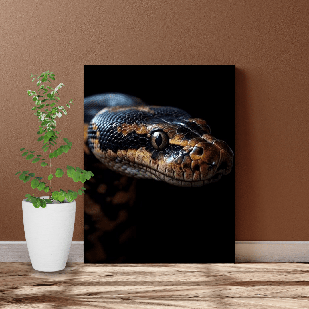 Striking Python Elegance - Wildlife Wall Art - Aestheticanvas