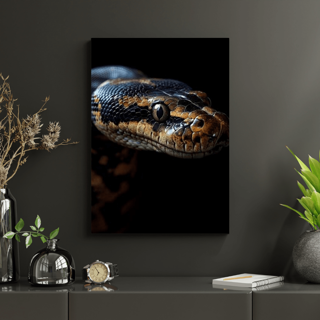 Striking Python Elegance - Wildlife Wall Art - Aestheticanvas