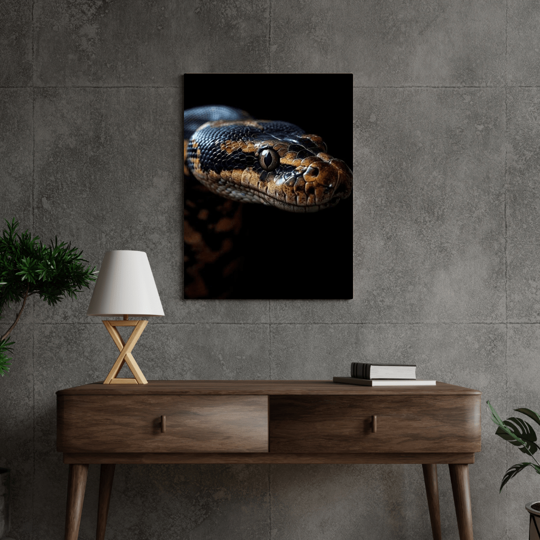 Striking Python Elegance - Wildlife Wall Art - Aestheticanvas