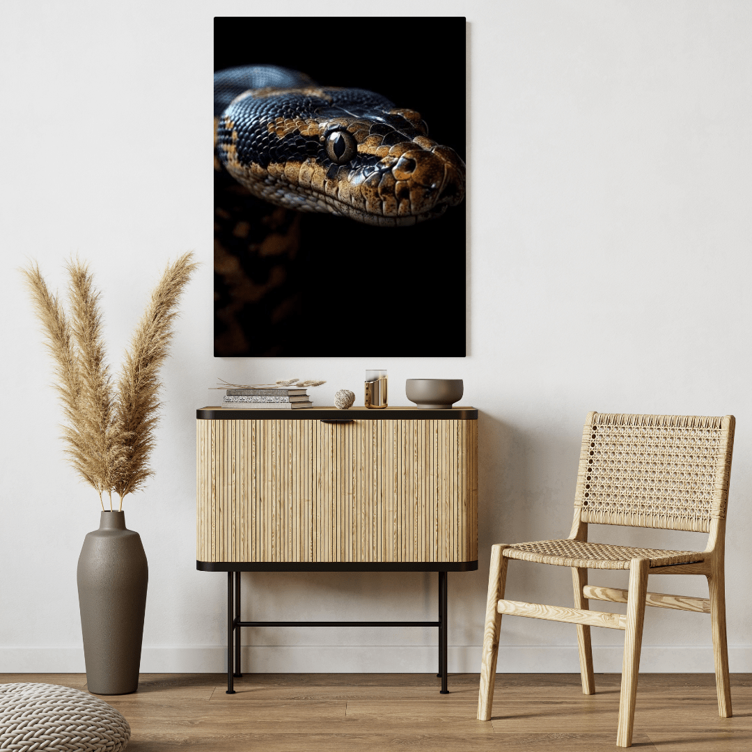 Striking Python Elegance - Wildlife Wall Art - Aestheticanvas