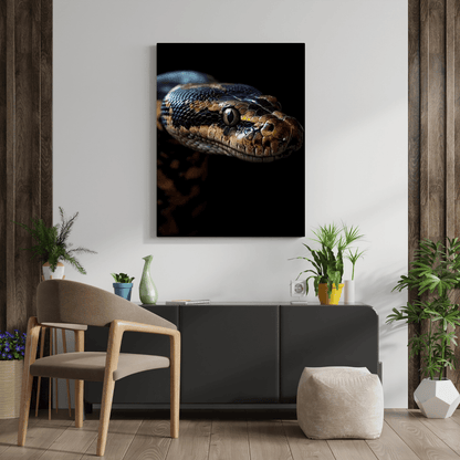 Striking Python Elegance - Wildlife Wall Art - Aestheticanvas