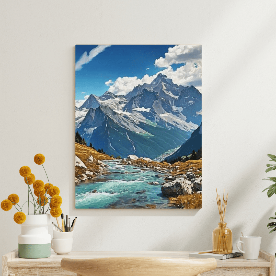 Summer In The Alps - Moutain Wall Art - Aestheticanvas