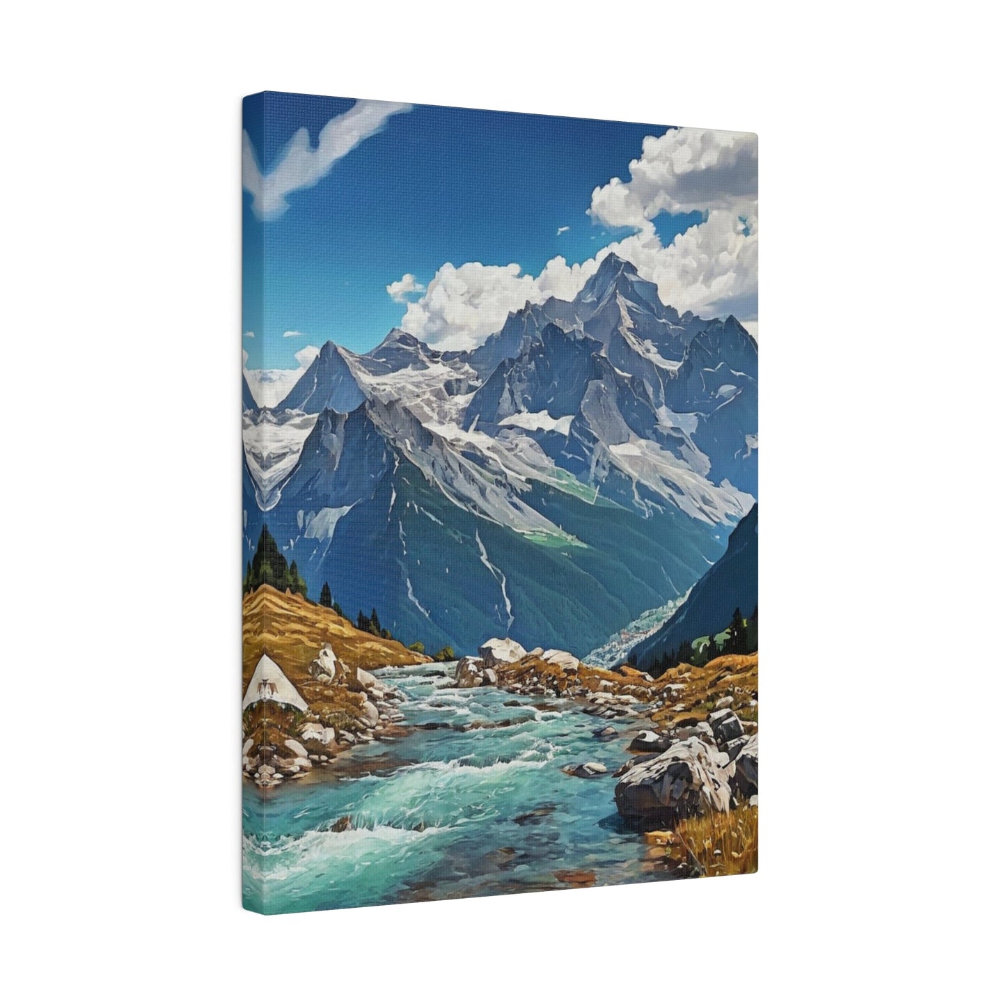 Summer In The Alps - Moutain Wall Art - Aestheticanvas