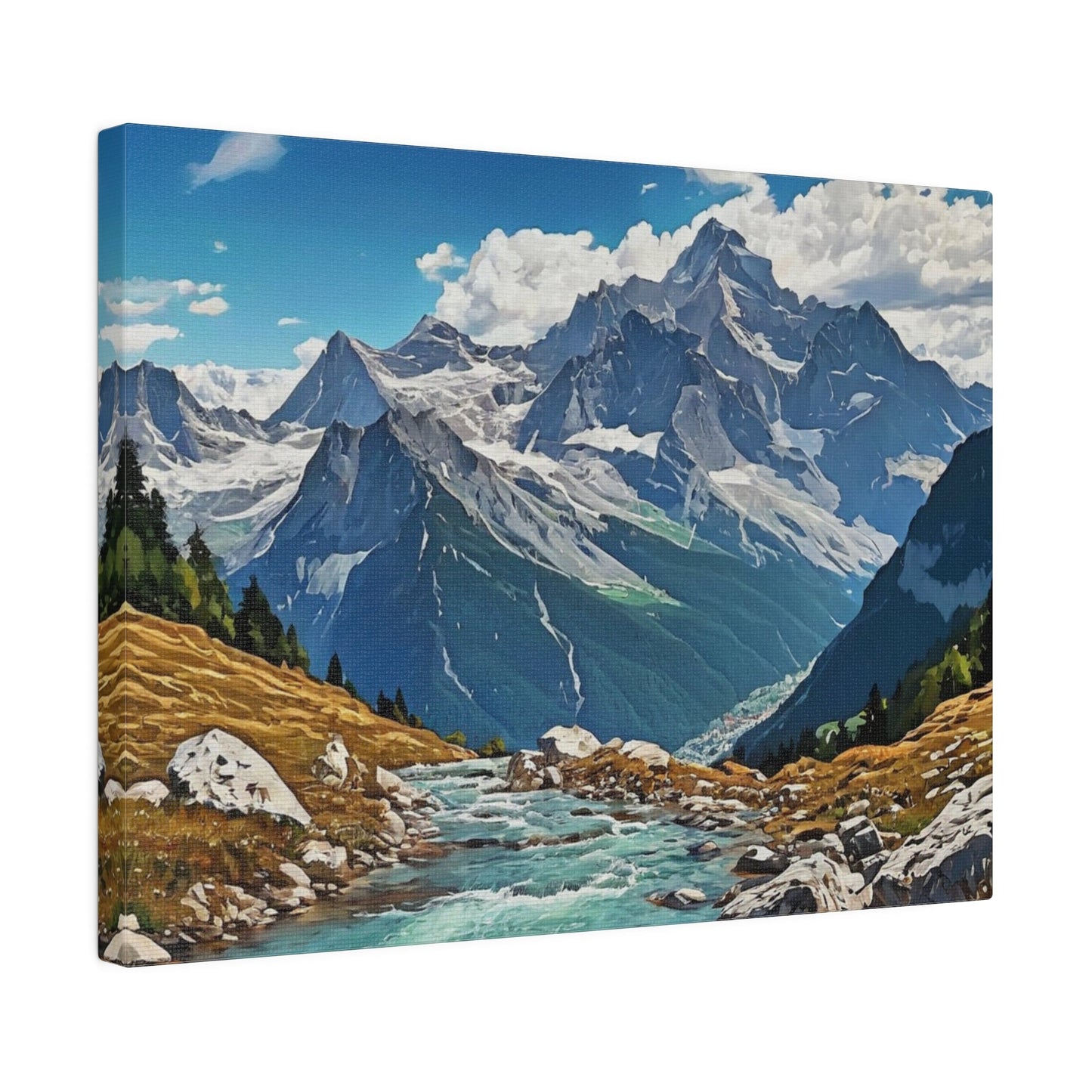 Summer In The Alps - Moutain Wall Art - Aestheticanvas