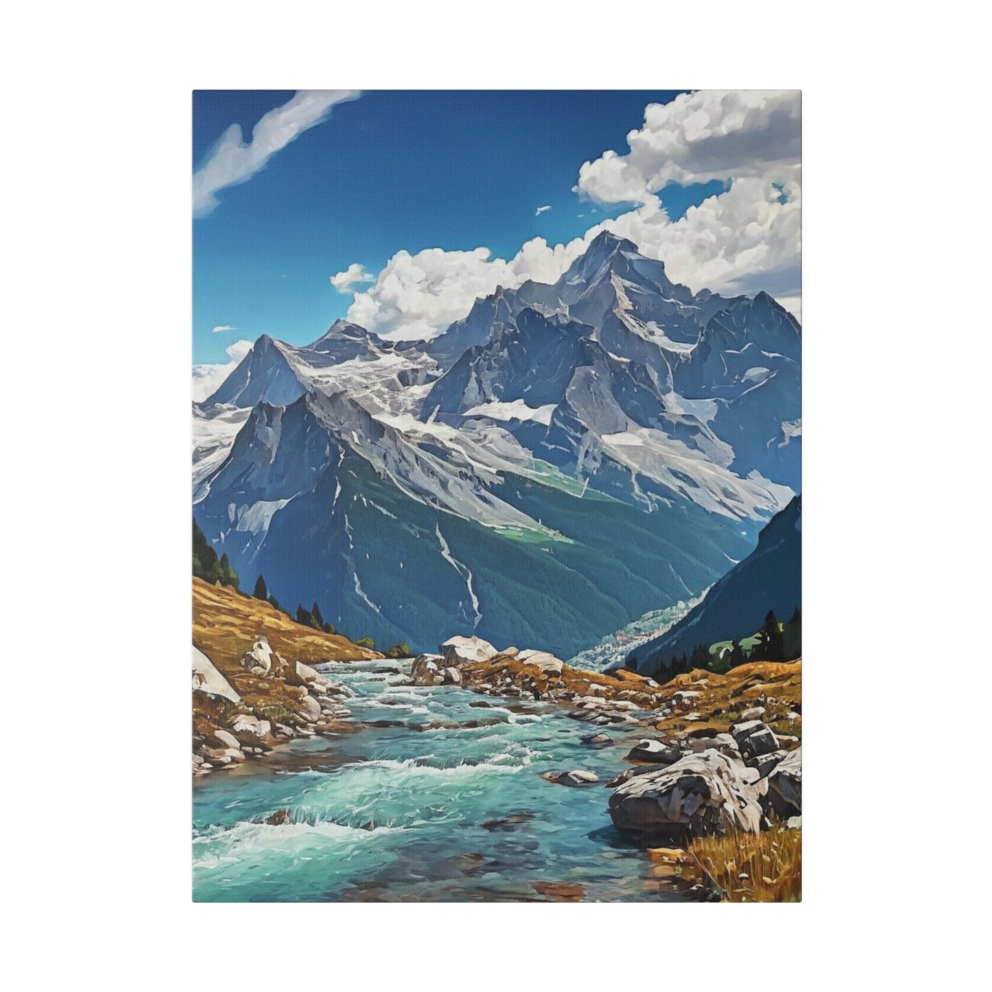 Summer In The Alps - Moutain Wall Art - Aestheticanvas