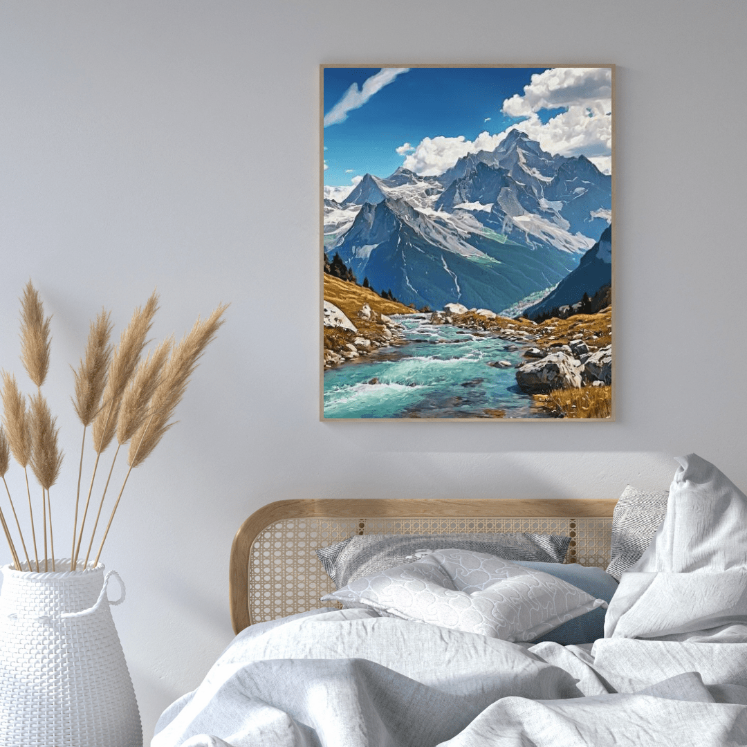 Summer In The Alps - Moutain Wall Art - Aestheticanvas