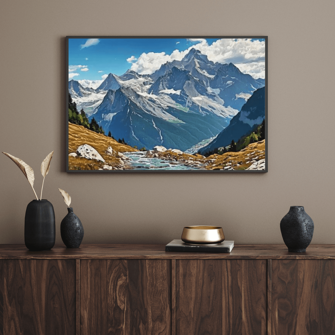 Summer In The Alps - Moutain Wall Art - Aestheticanvas