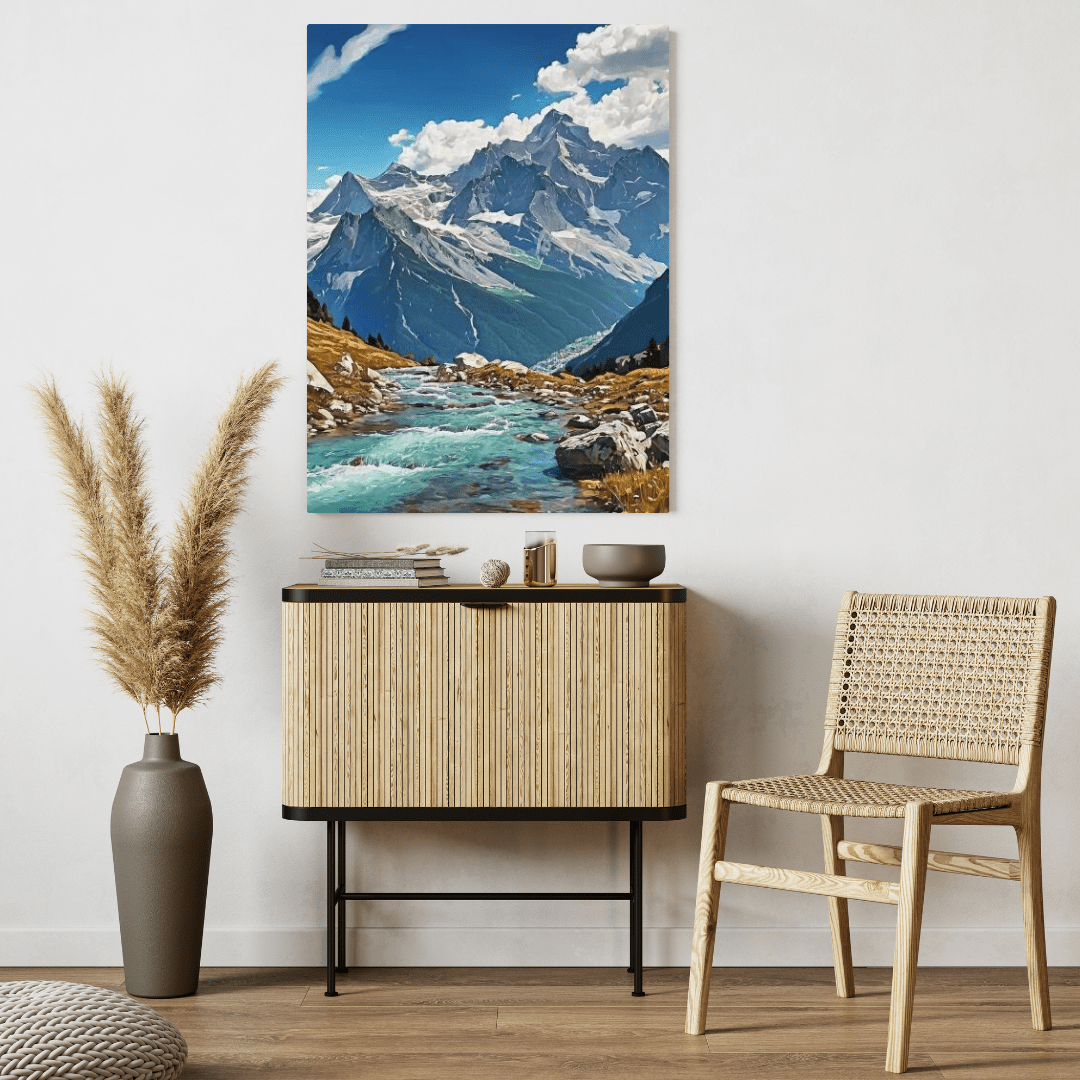 Summer In The Alps - Moutain Wall Art - Aestheticanvas