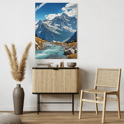 Summer In The Alps - Moutain Wall Art - Aestheticanvas