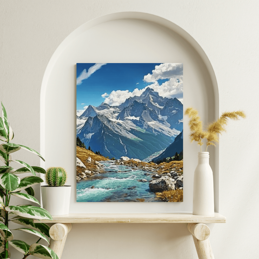 Summer In The Alps - Moutain Wall Art - Aestheticanvas