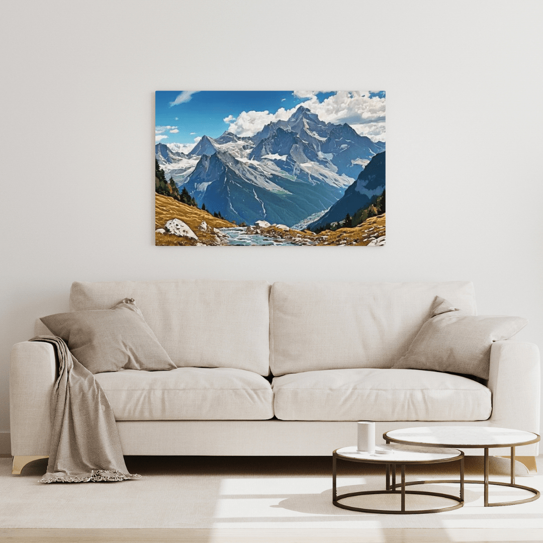 Summer In The Alps - Moutain Wall Art - Aestheticanvas