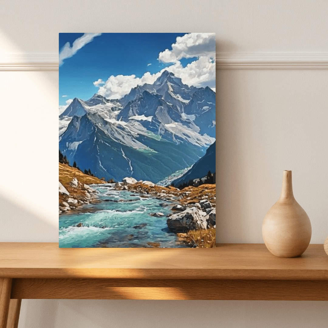 Summer In The Alps - Moutain Wall Art - Aestheticanvas