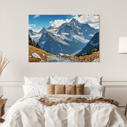 Summer In The Alps - Moutain Wall Art - Aestheticanvas