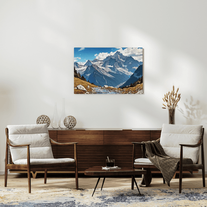 Summer In The Alps - Moutain Wall Art - Aestheticanvas