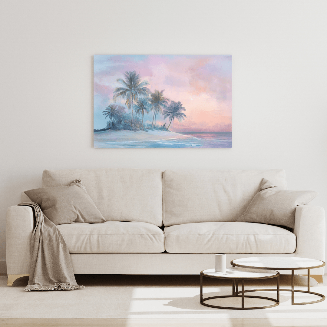 Sunrise in Paradise – Tropical Island Wall Art - Aestheticanvas