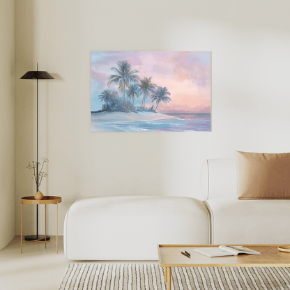 Sunrise in Paradise – Tropical Island Wall Art - Aestheticanvas