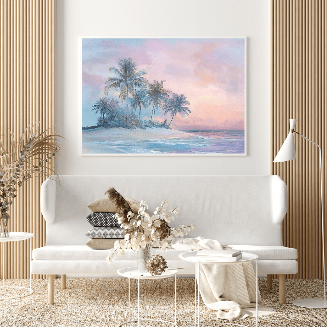 Sunrise in Paradise – Tropical Island Wall Art - Aestheticanvas