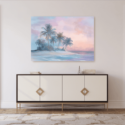 Sunrise in Paradise – Tropical Island Wall Art - Aestheticanvas