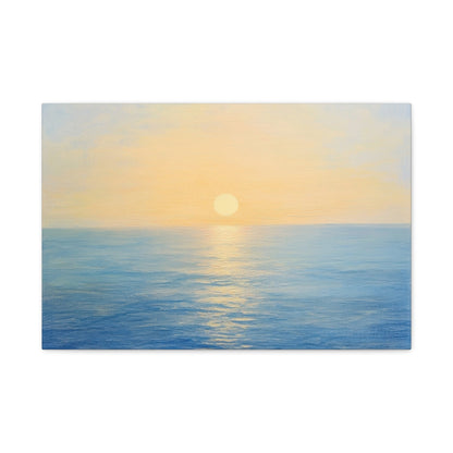 Sunrise over Tranquil Sea - Seascape Wall Art - Aestheticanvas