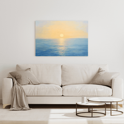 Sunrise over Tranquil Sea - Seascape Wall Art - Aestheticanvas