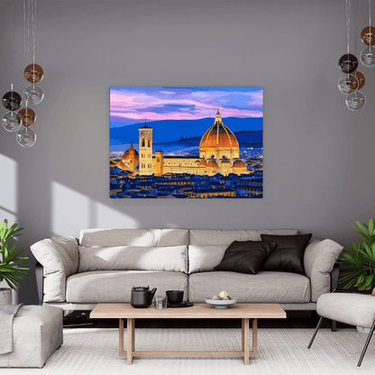 Sunset in Florence - Italy Wall Art - Aestheticanvas