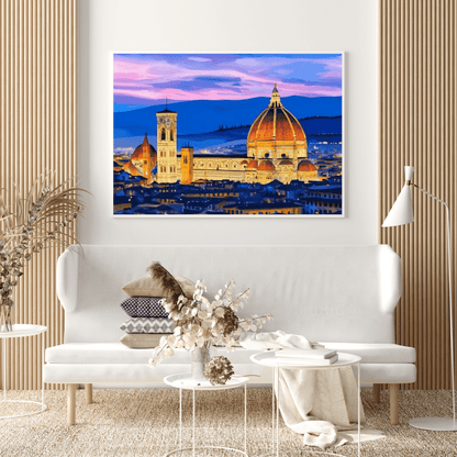 Sunset in Florence - Italy Wall Art - Aestheticanvas