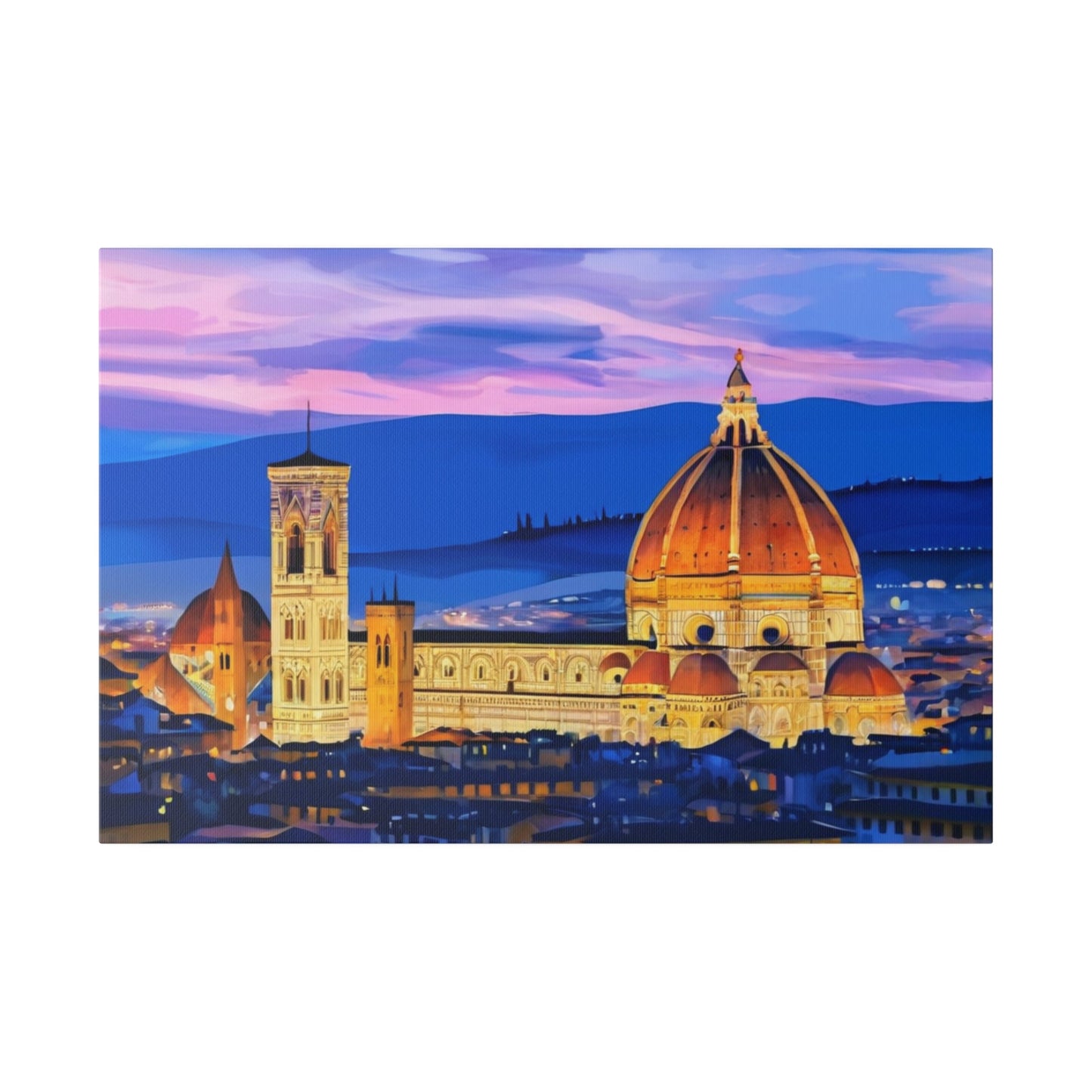 Sunset in Florence - Italy Wall Art - Aestheticanvas