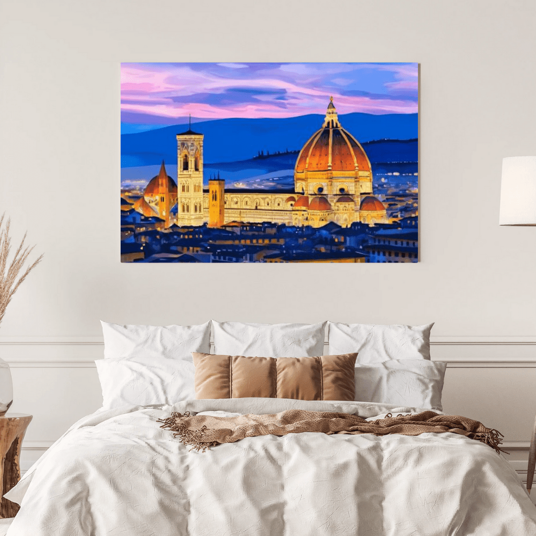 Sunset in Florence - Italy Wall Art - Aestheticanvas