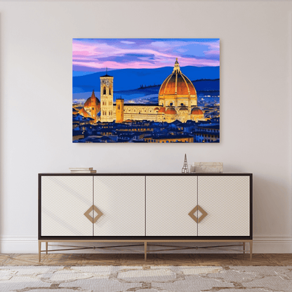 Sunset in Florence - Italy Wall Art - Aestheticanvas