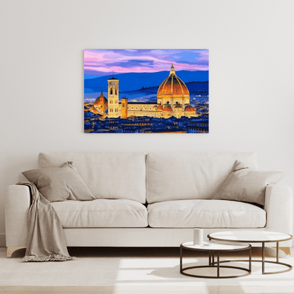 Sunset in Florence - Italy Wall Art - Aestheticanvas