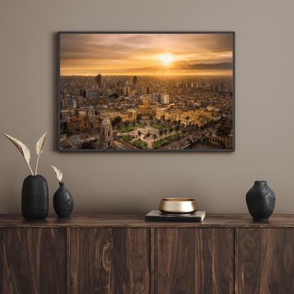 Sunset In Lima Peru - City Wall Art - Aestheticanvas