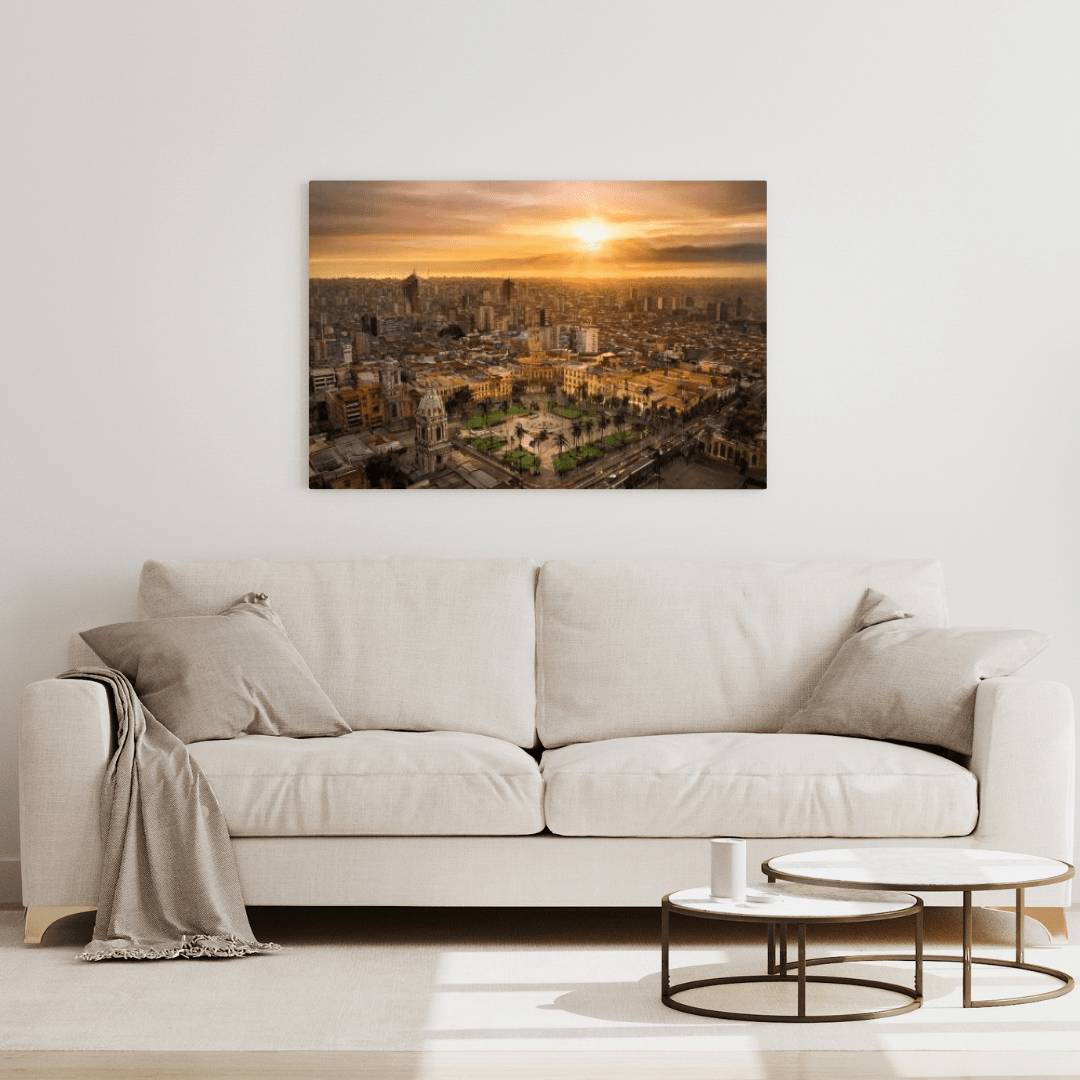 Sunset In Lima Peru - City Wall Art - Aestheticanvas