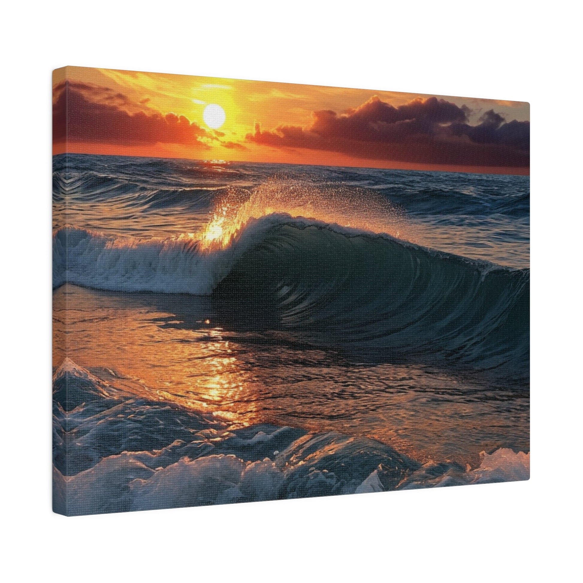 Sunset On The Ocean - Wall Art - Aestheticanvas