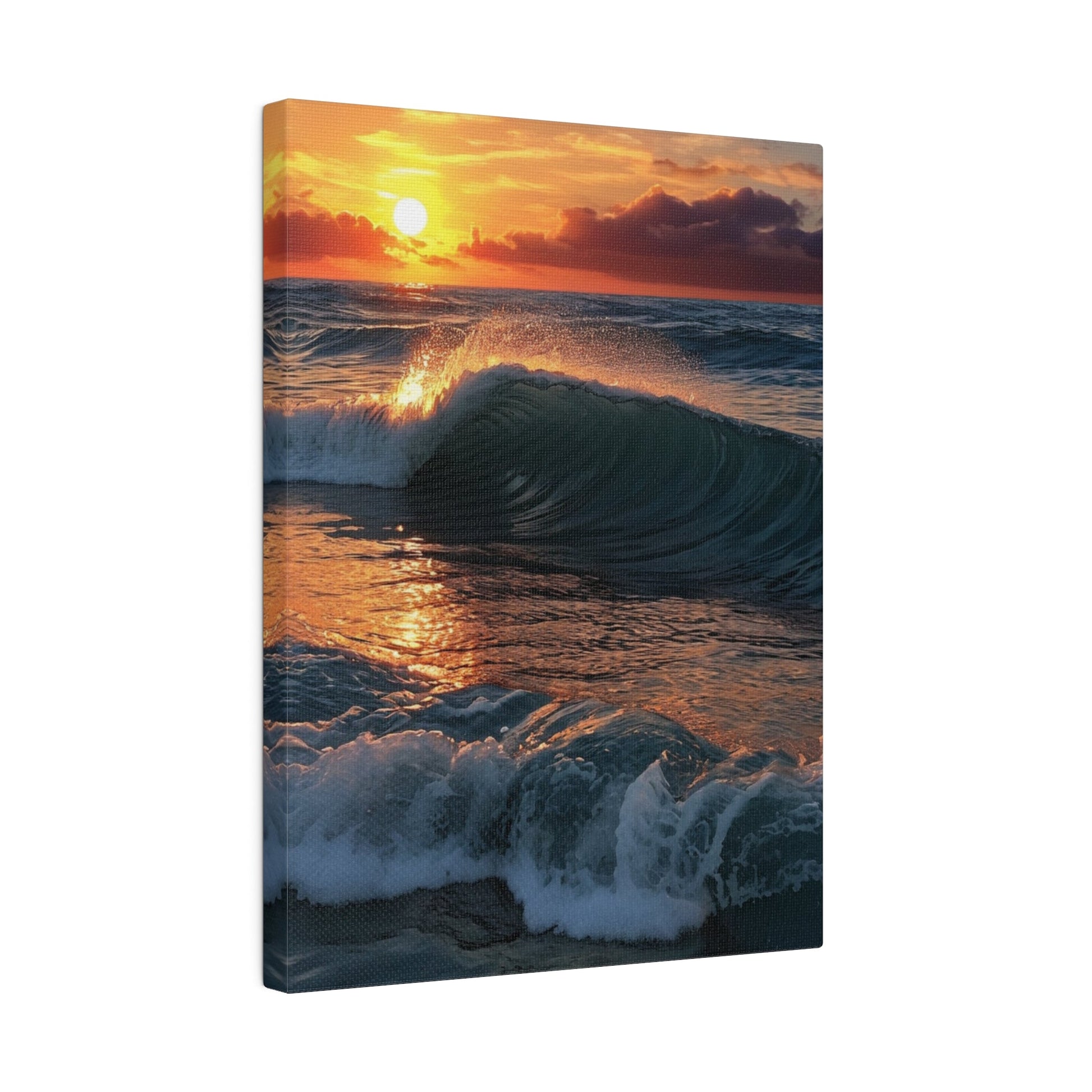 Sunset On The Ocean - Wall Art - Aestheticanvas