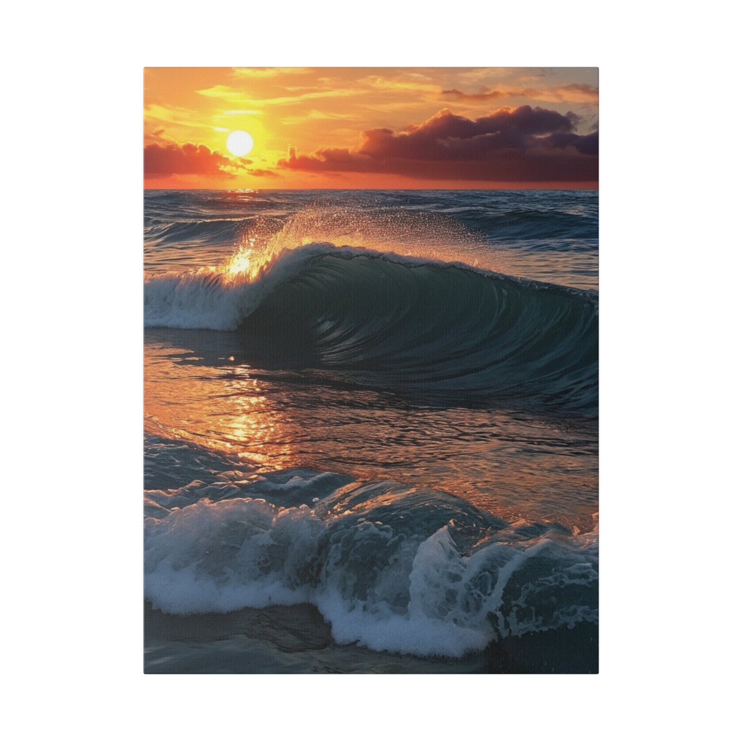 Sunset On The Ocean - Wall Art - Aestheticanvas