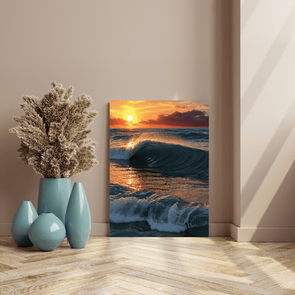 Sunset On The Ocean - Wall Art - Aestheticanvas