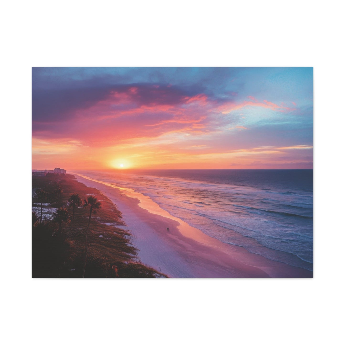 Sunset Serenity on Ocean - Landscape Wall Art - Aestheticanvas