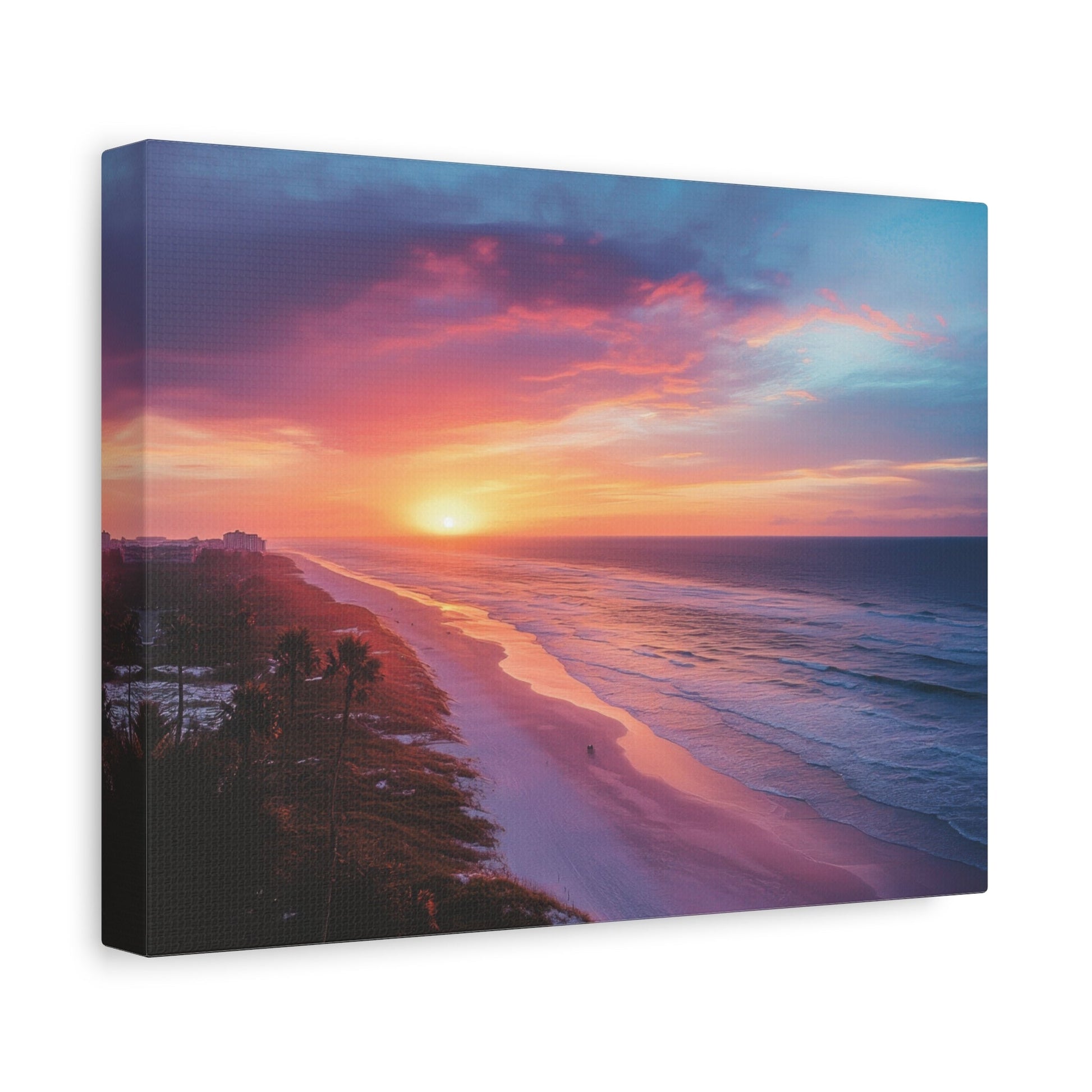 Sunset Serenity on Ocean - Landscape Wall Art - Aestheticanvas