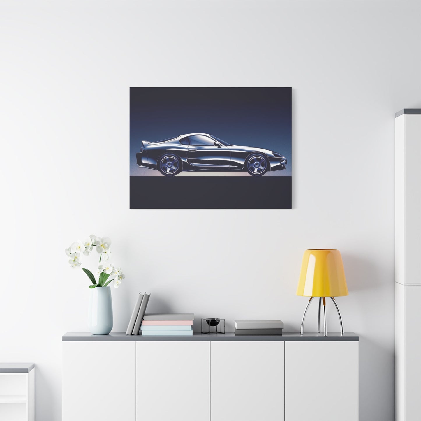 Supreme Toyota Supra MK4 - Car Wall Art - Aestheticanvas