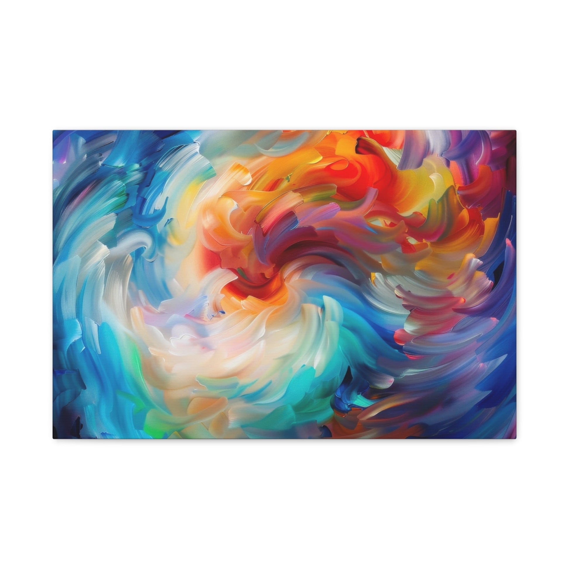 Swirling Vortex of Colours - Abstract Wall Art - Aestheticanvas