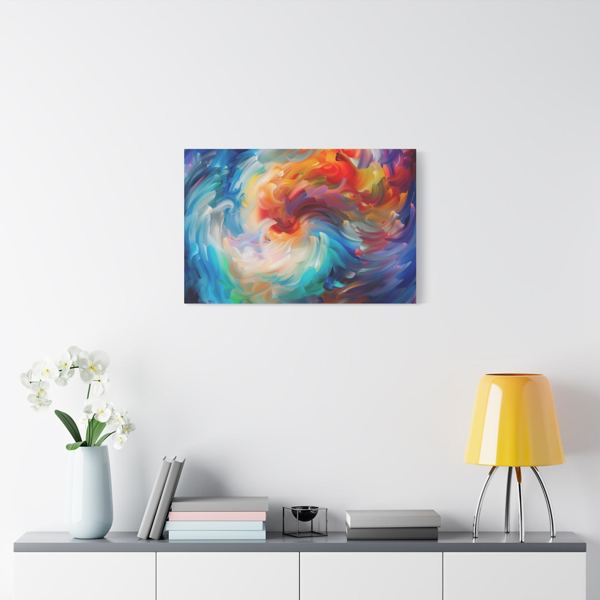 Swirling Vortex of Colours - Abstract Wall Art - Aestheticanvas