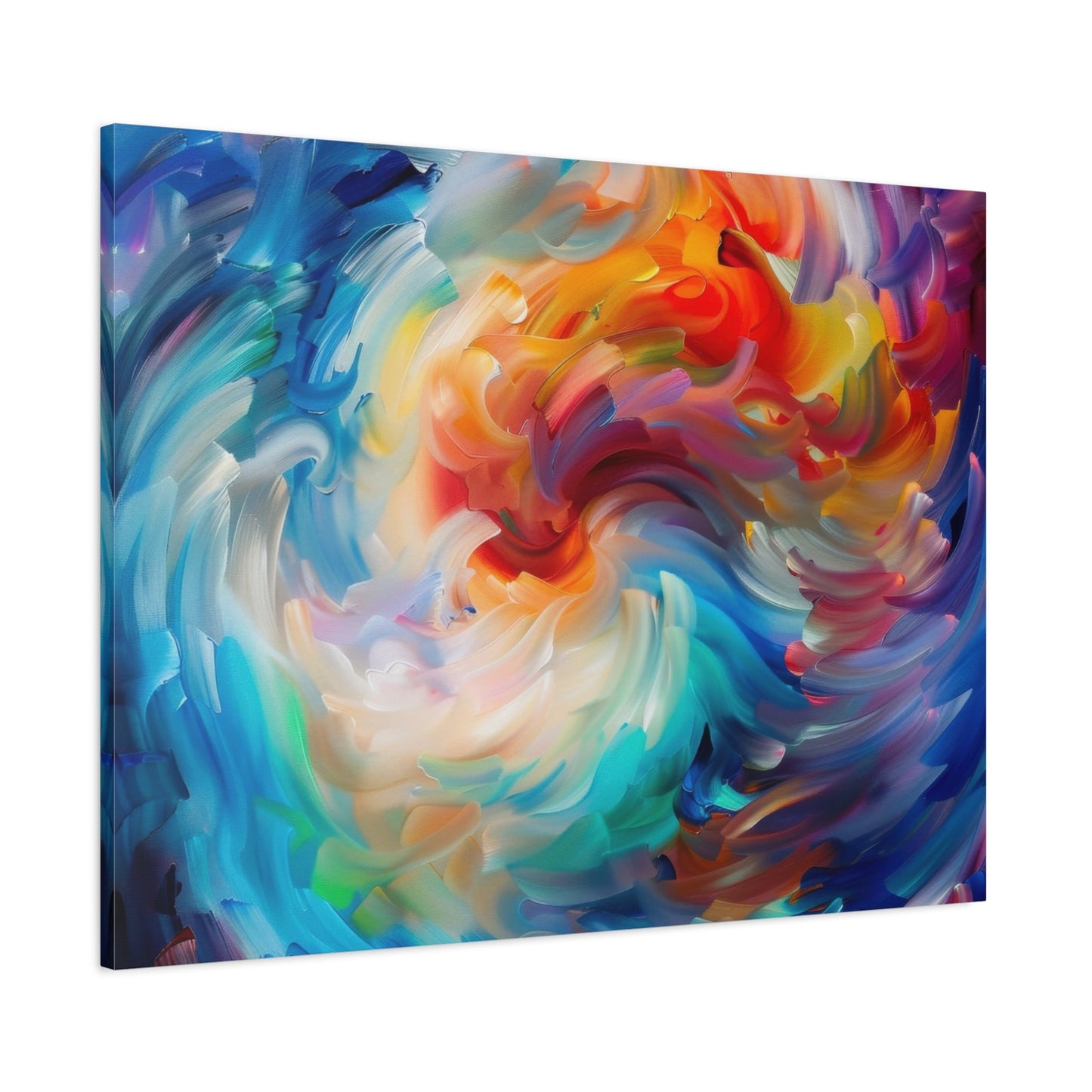 Swirling Vortex of Colours - Abstract Wall Art - Aestheticanvas