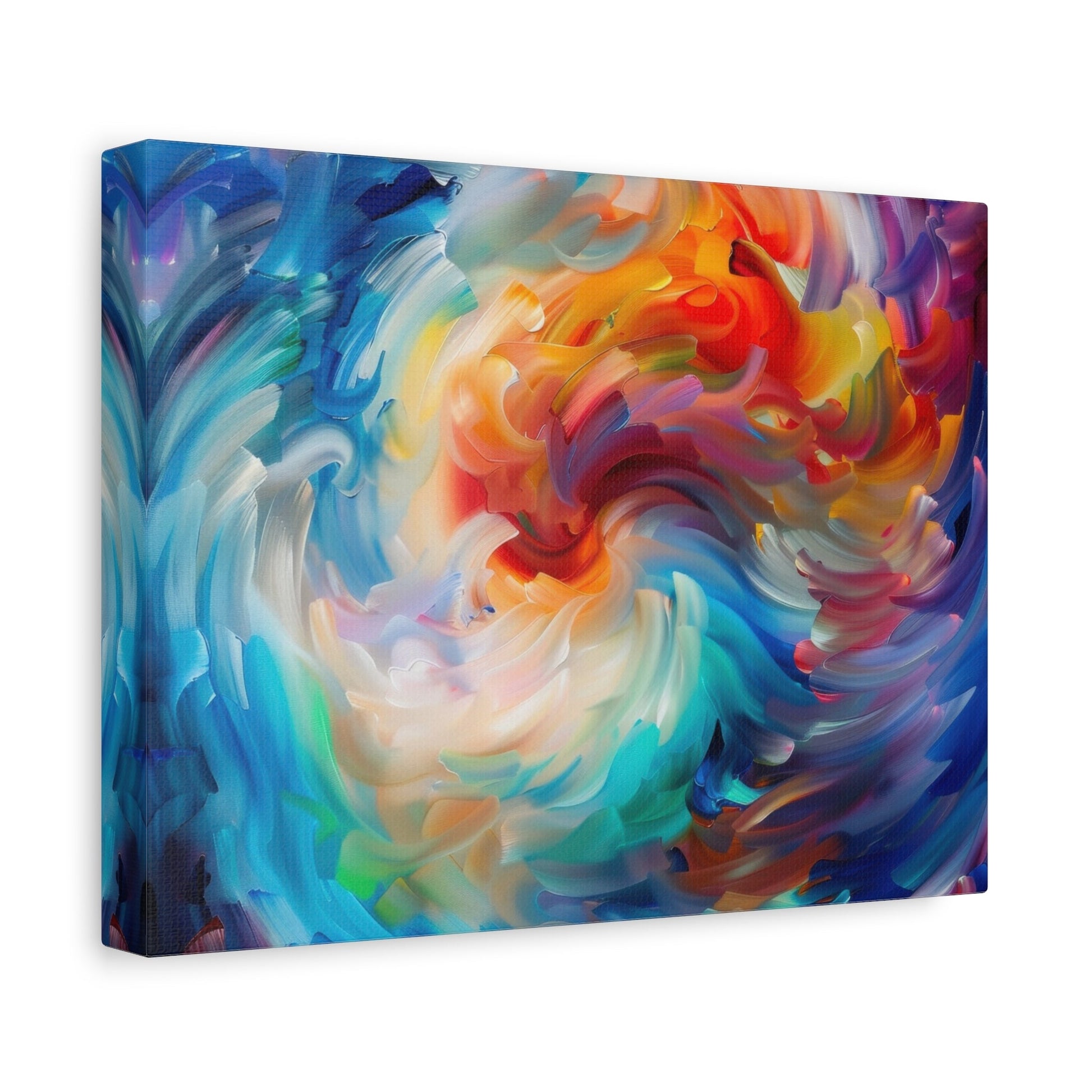 Swirling Vortex of Colours - Abstract Wall Art - Aestheticanvas