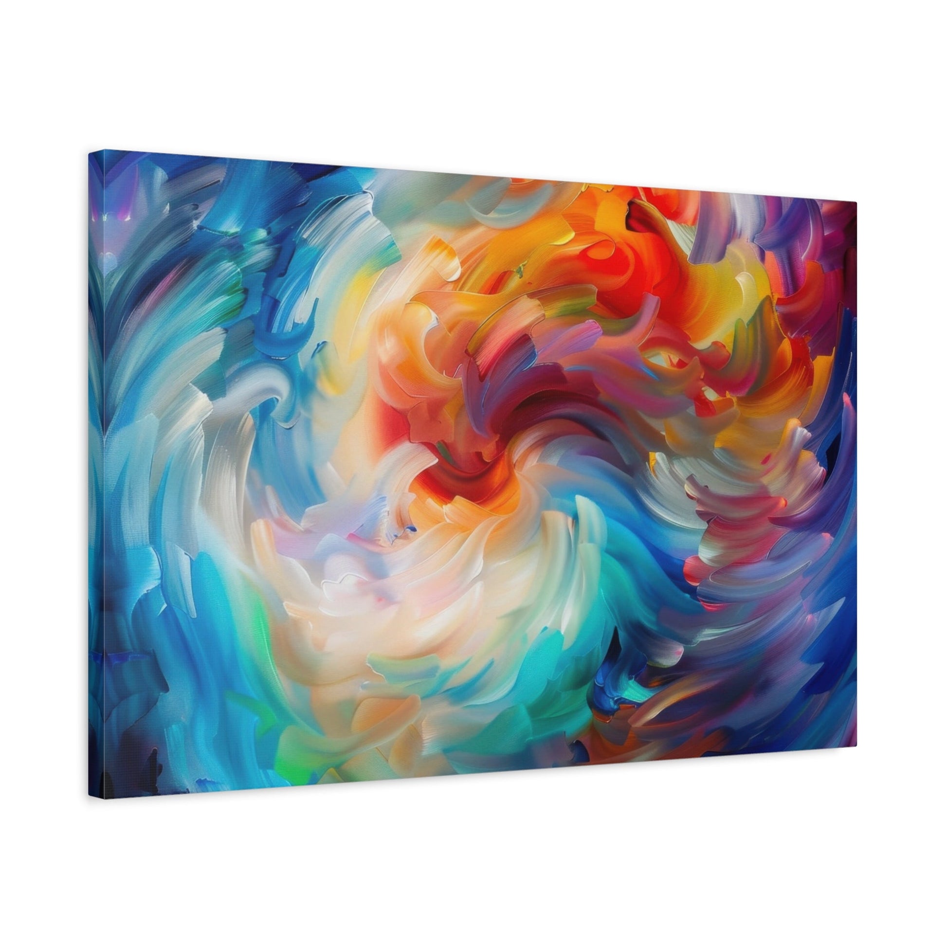 Swirling Vortex of Colours - Abstract Wall Art - Aestheticanvas